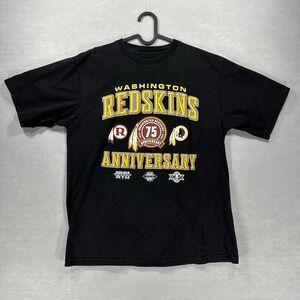 Vintage Washington Redskins NFL 75th Anniversary Reebok Size Medium Black